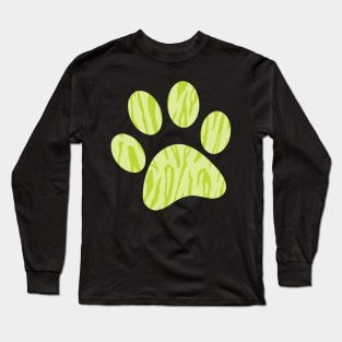 Green Tiger Print Long Sleeve T-Shirt